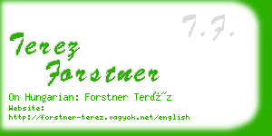 terez forstner business card